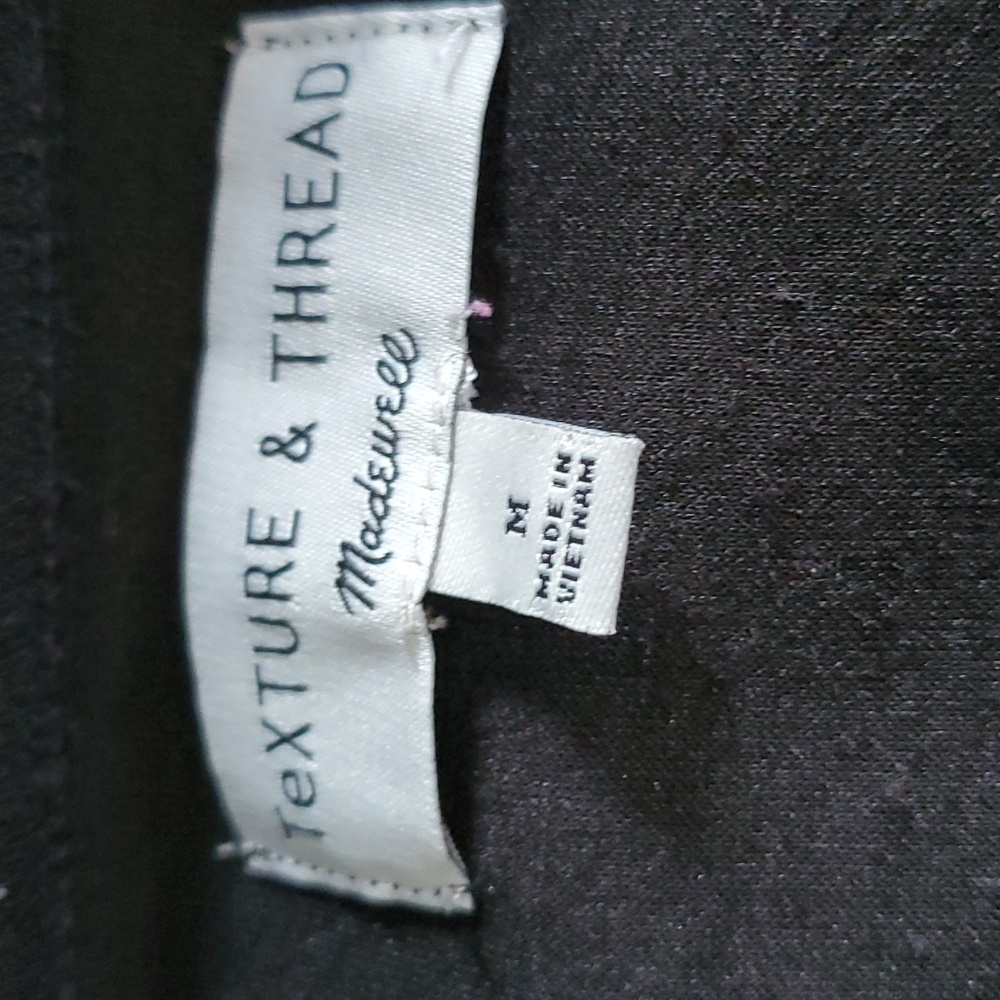 Madewell texture & Thread woman's black top size M - Picture 11 of 12